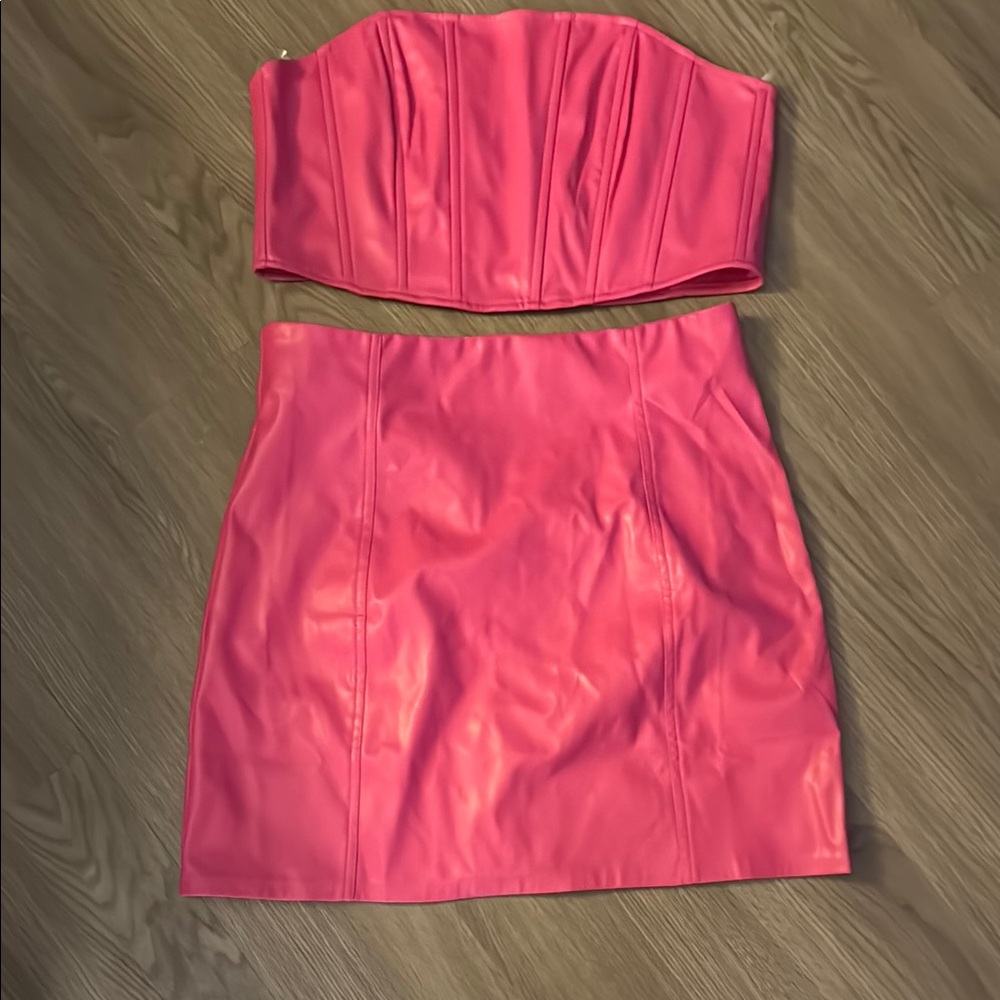 Pink Mini Pencil Skirt and top for Cocktail